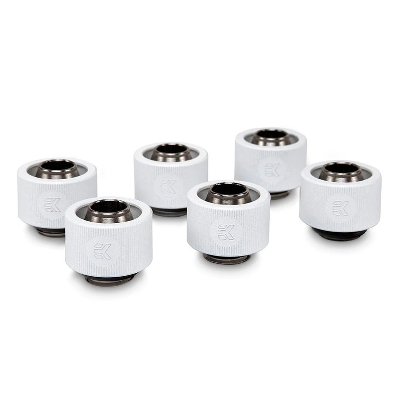 EKWB EK-ACF Fitting 10/16mm - White (6-pack) - وصلات أنابيب
